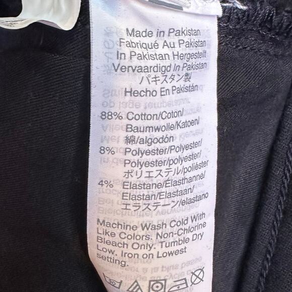 NWT Madewell jeans 9" mid rise skinny black 37 button fly grunge goth emo crop - Picture 16 of 16